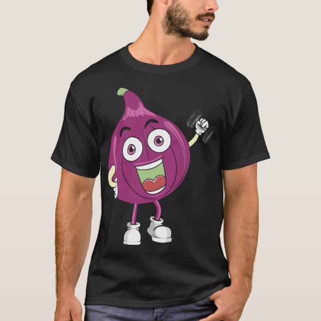 Camiseta Fig, Ropa De Fruta, Material De Preparación De La  (Anverso)
