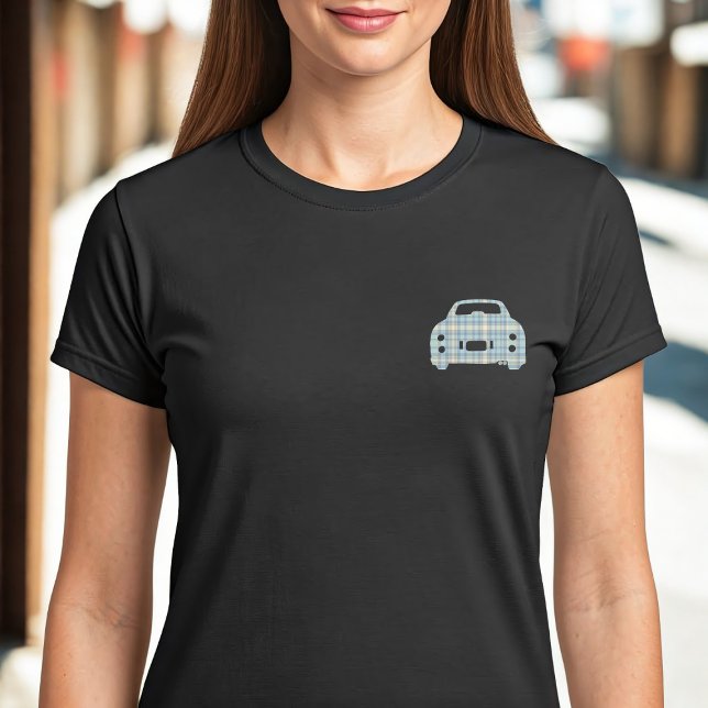 Camiseta Figarations McFig Figaro Pocket Tartan Car T-Shirt (A cute tartan figaro car t-shirt! Perfect to wear when driving your cute car)