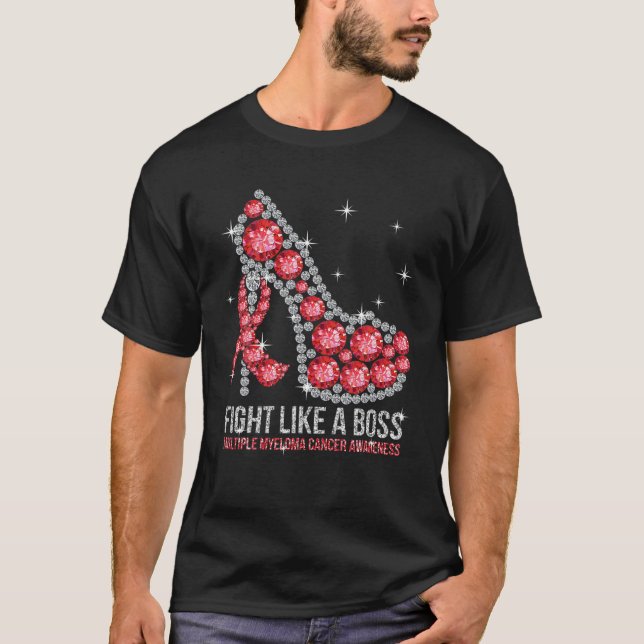 Camiseta Fight Blood Cancer Like A Boss Multiple Myeloma Ca (Anverso)