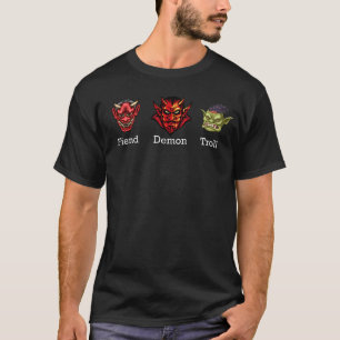 Camiseta Fight Demon Troll sutil anti Trump