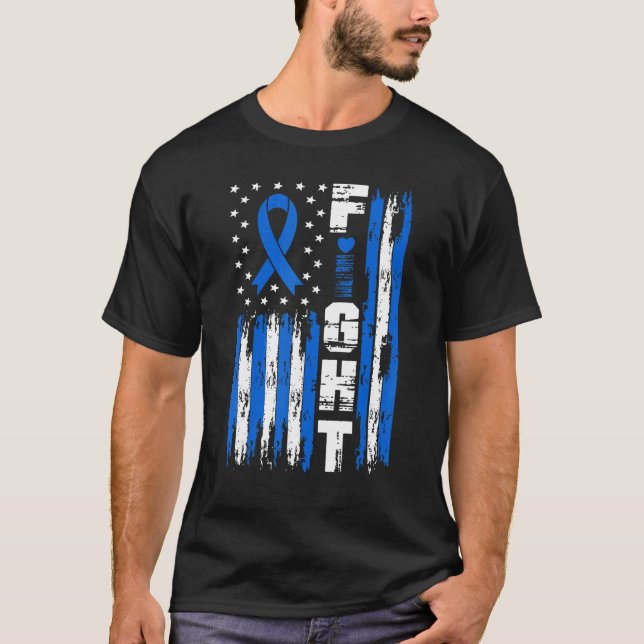 Camiseta Fight Hydrocephalus Awareness Patriotic Estados Un (Anverso)
