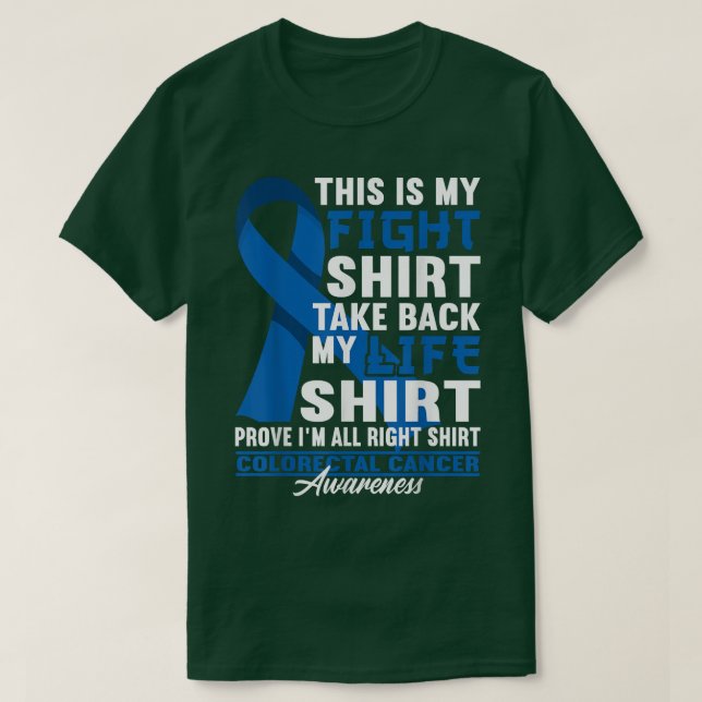 Camiseta Fight I UC IBD IBS Crohns Colon Colorectal Cancer (Diseño del anverso)