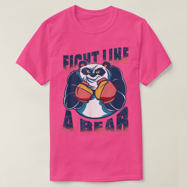 Camiseta Fight like a bear  (Diseño del anverso)