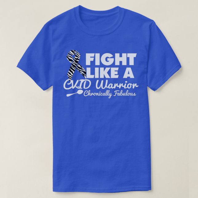 Camiseta Fight Like A CVID Warrior  (Diseño del anverso)