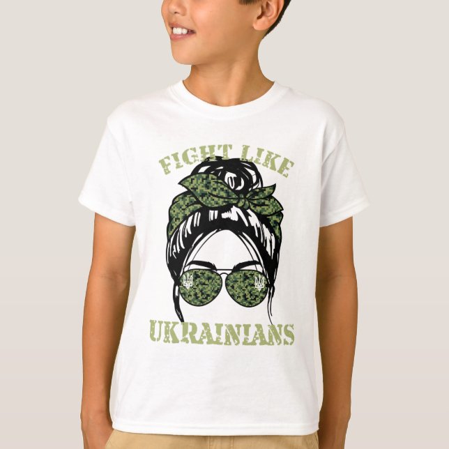 Camiseta Fight Like Ukrainian 2  (Anverso)