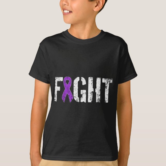 Camiseta Fight Pancreatic Cancer Military Style Awareness  (Anverso)