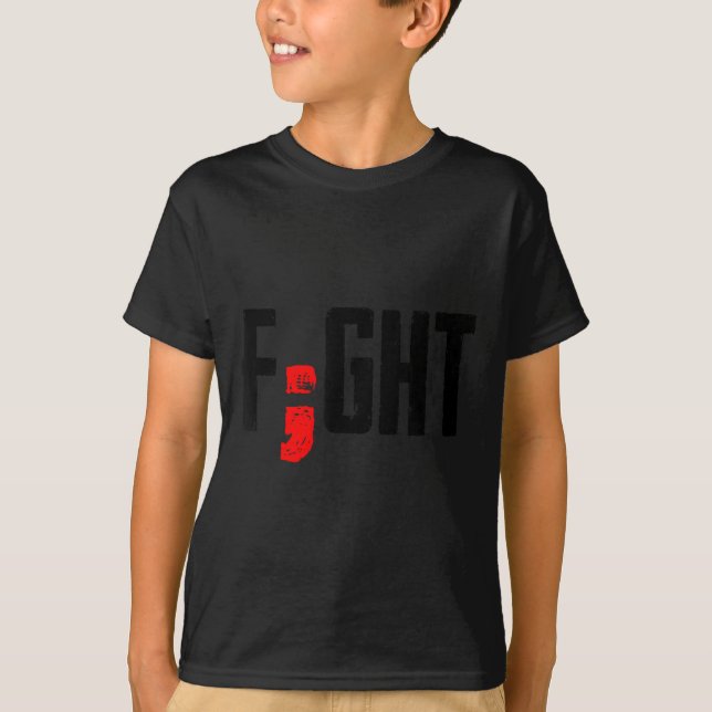 Camiseta Fight Semicolon Mental Health Suprt Suicide Surviv (Anverso)