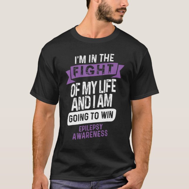 Camiseta Fight to Win Epilepsy Awareness Supporter Ribbon (Anverso)