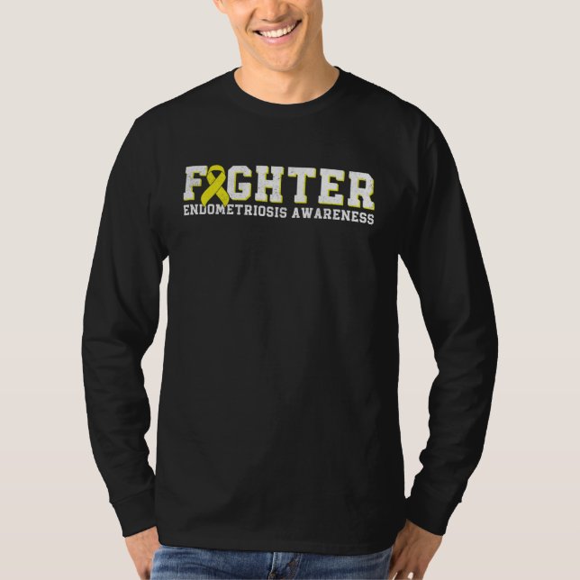 Camiseta Fighter Endometriosis Awareness Month Ribbon Endo  (Anverso)