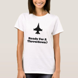 Camiseta Fighter Jet listo para un lanzamiento