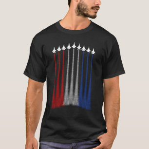Camiseta Fighter JetAirplane Bandera Estadounidense 4 De Ju