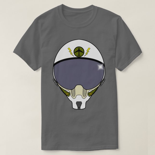 Camiseta Fighter Pilot Helmet  (Diseño del anverso)