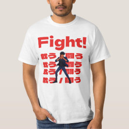 Camiseta Fighter with 90s Retro Anime Style