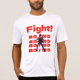 Camiseta Fighter with 90s Retro Anime Style