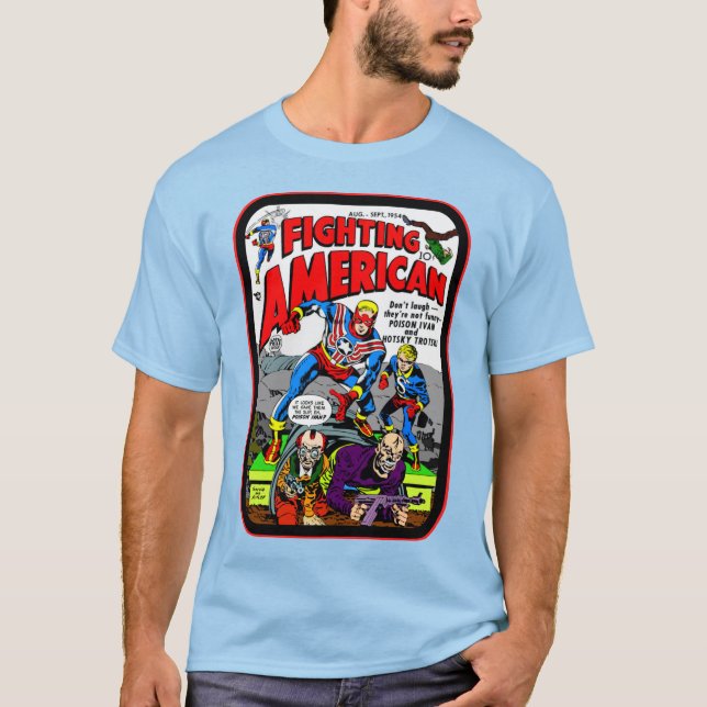 Camiseta 'Fighting American' de los años 50  (Anverso)