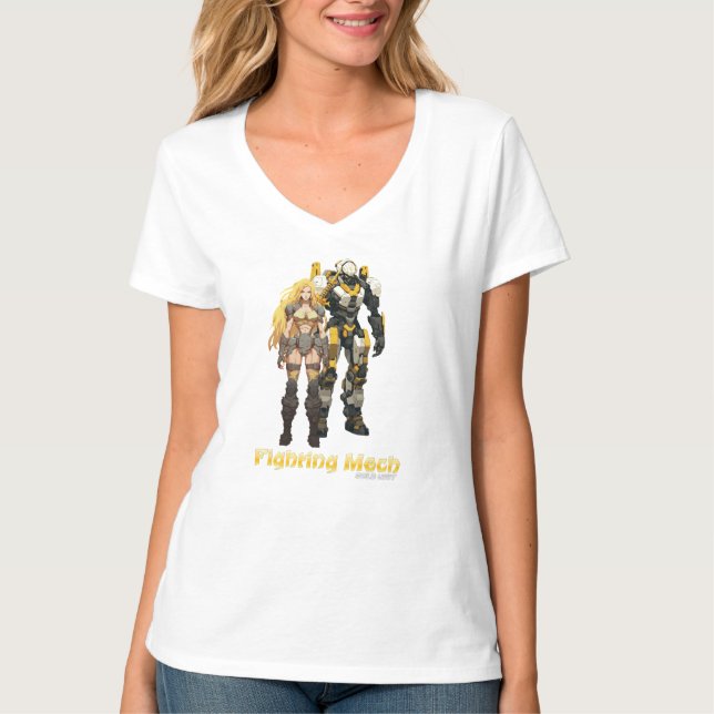 Camiseta Fighting Mech (unidad de oro) (Anverso)