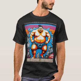 Camiseta Fighting Sumo Wrestlers: Japanese-Inspired Art