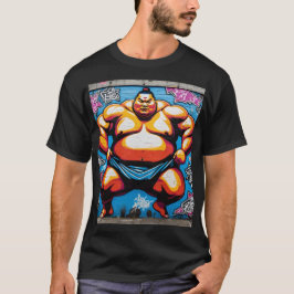 Camiseta Fighting Sumo Wrestlers: Japanese-Inspired Art