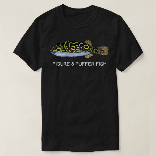 Camiseta Figura 8 Pescado de peces de agua dulce (Diseño del anverso)