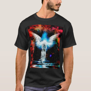Camiseta Figura abstracta y alas