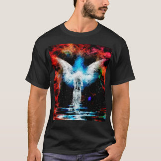 Camiseta Figura abstracta y alas