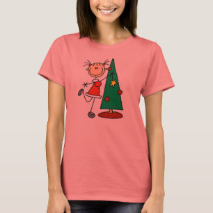 Camiseta Figura árbol del palillo del día de fiesta