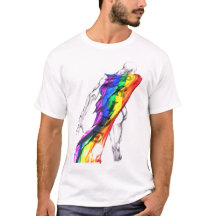 Figura bailando con bandera del orgullo