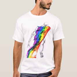 Camiseta Figura bailando con bandera del orgullo
