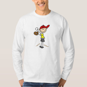 Camiseta Figura béisbol del palillo