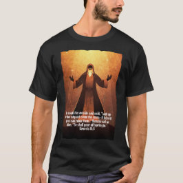 Camiseta Figura bíblica Abraham | Biblia Verse Negro