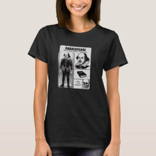Camiseta Figura de acción de Shakespeare angustiado Bardola