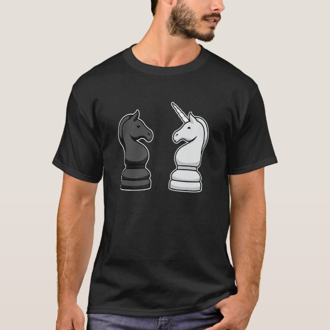 Camiseta Figura de ajedrez - tablero de ajedrez I Horse Spr (Anverso)