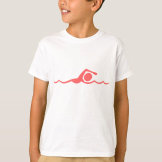 Camiseta Figura de baño - Rosa tropical