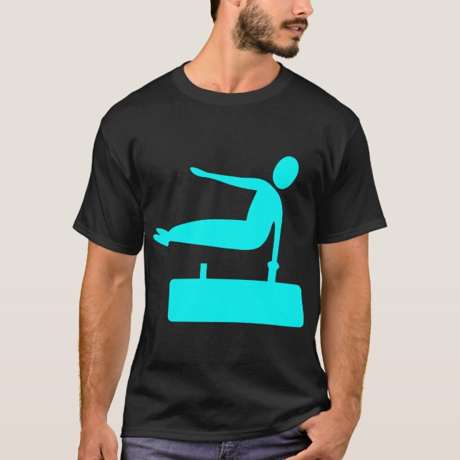 Camiseta Figura de bóveda - cian (Anverso)
