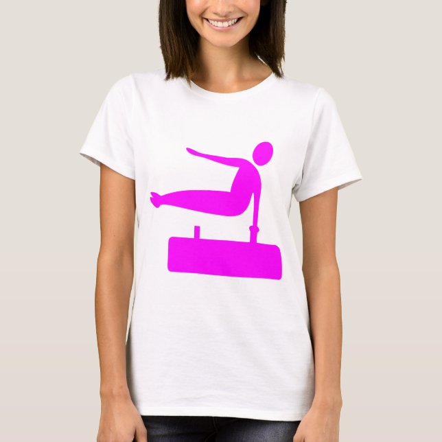 Camiseta Figura de bóveda - Magenta (Anverso)
