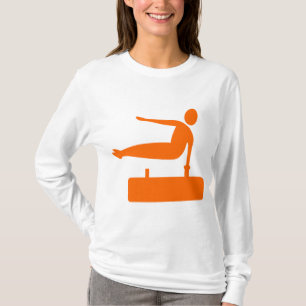 Camiseta Figura de bóveda - Naranja