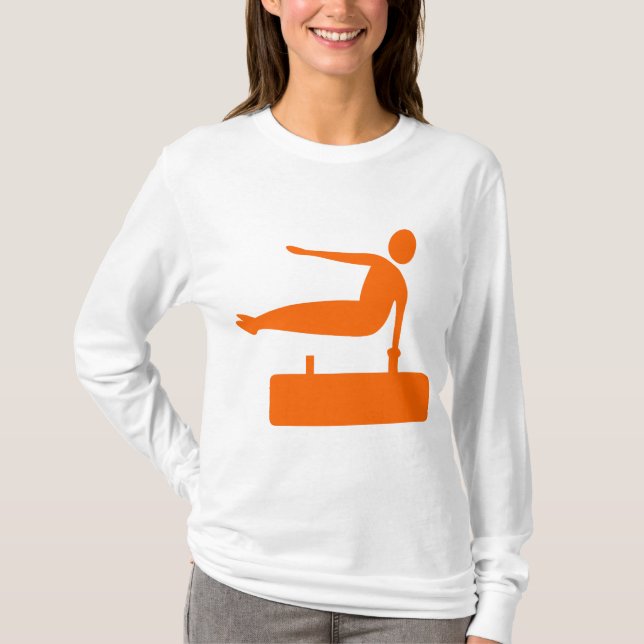 Camiseta Figura de bóveda - Naranja (Anverso)