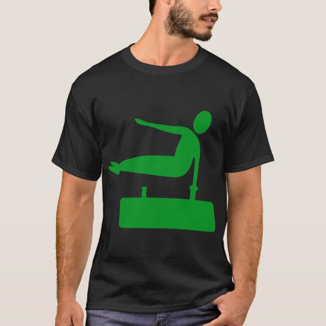Camiseta Figura de bóveda - Verde de hierba (Anverso)