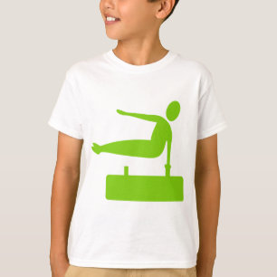 Camiseta Figura de bóveda - Verde marciano