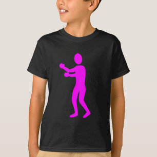 Camiseta Figura de boxeo - Magenta