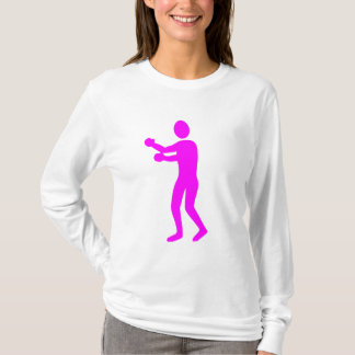 Camiseta Figura de boxeo - Magenta
