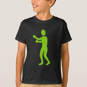Camiseta Figura de boxeo - Verde marciano