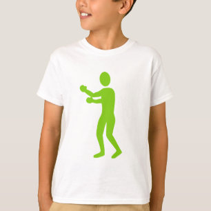 Camiseta Figura de boxeo - Verde marciano