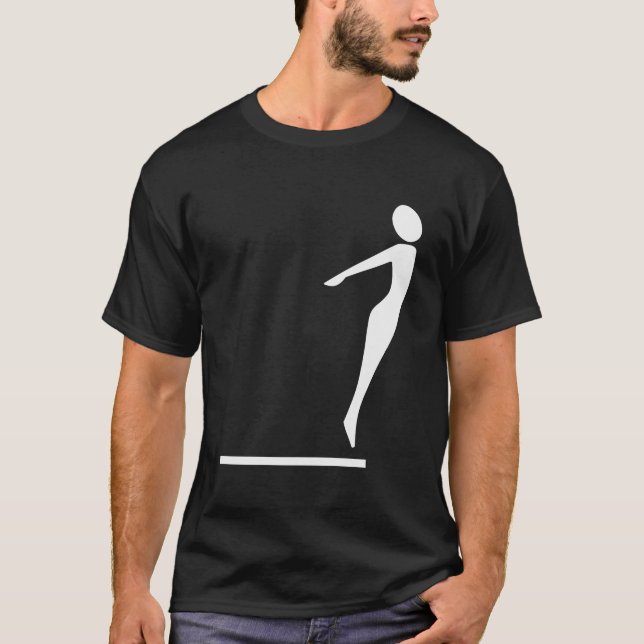 Camiseta Figura de buceo - Blanco (Anverso)