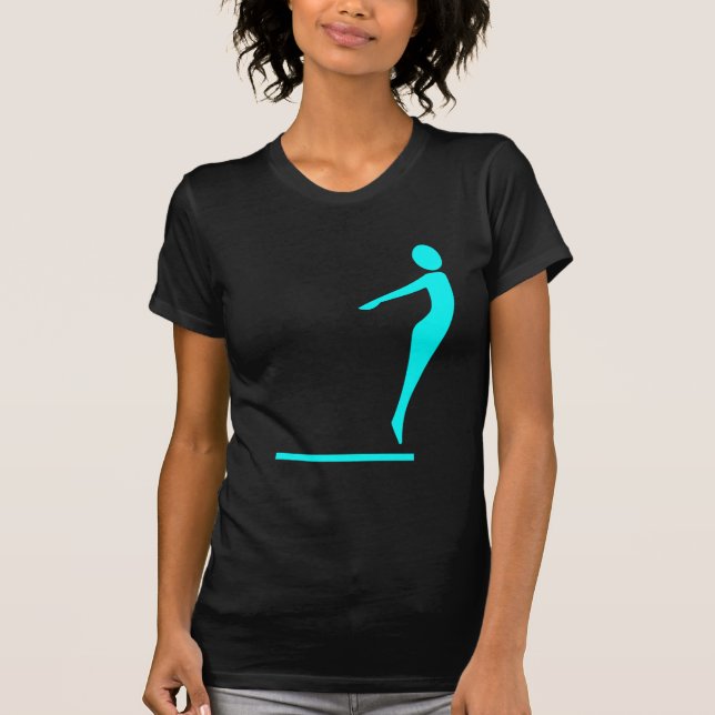 Camiseta Figura de buceo - cian (Anverso)