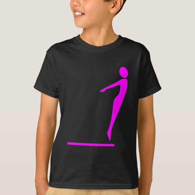 Camiseta Figura de buceo - Magenta (Anverso)