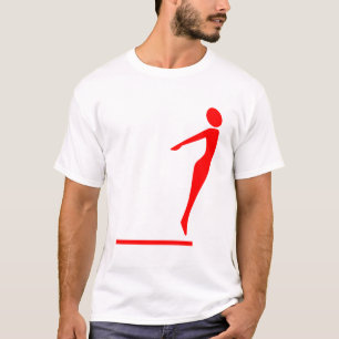 Camiseta Figura de buceo - Rojo