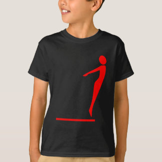Camiseta Figura de buceo - Rojo