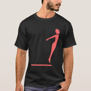 Camiseta Figura de buceo - Rosa tropical