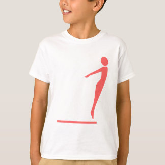 Camiseta Figura de buceo - Rosa tropical